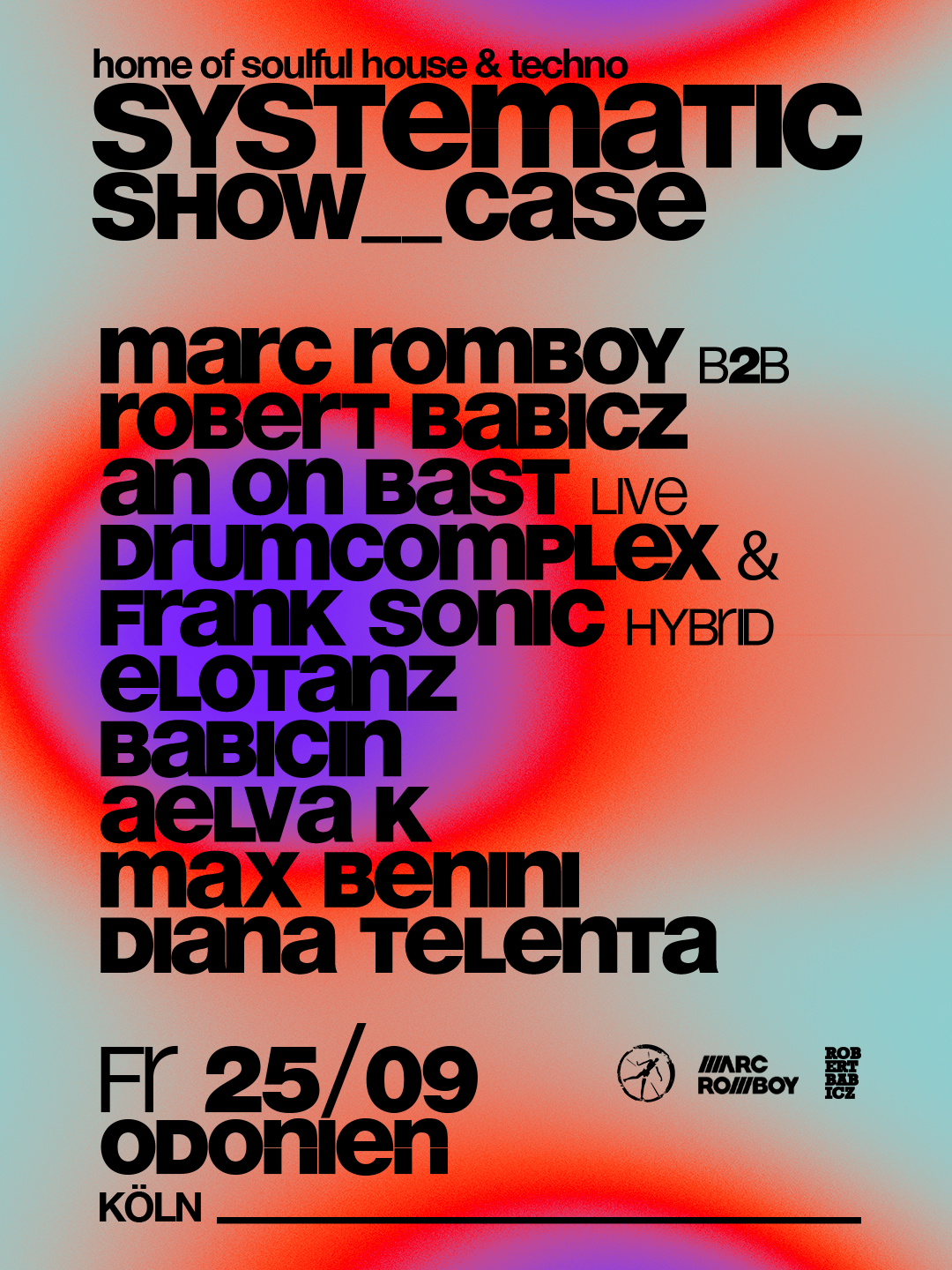 Systematic Showcase at Odonien Cologne – September 25, 2026
